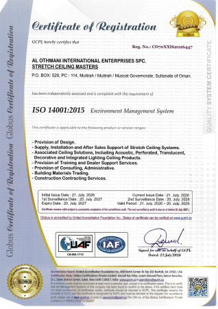 ISO Certificate for Environment Management System