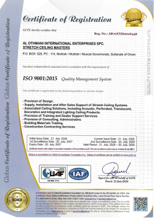ISO Certificates for Quality Management System